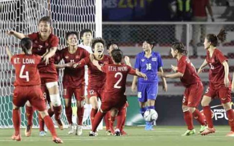 Nữ Việt Nam thắng Nữ Thái Lan 1-0 để vô địch SEA Games